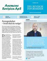 Anemone Revision informerer - 1. kvartal 2018