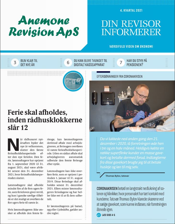 Anemone Revision informerer - 4. kvartal 2021